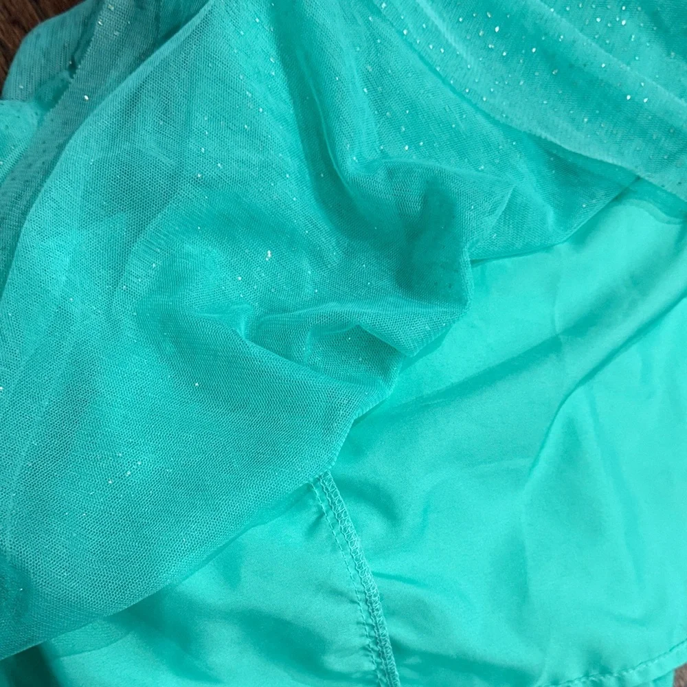 GAP Kids Aqua and Gold Skater Tulle Skirt size Large